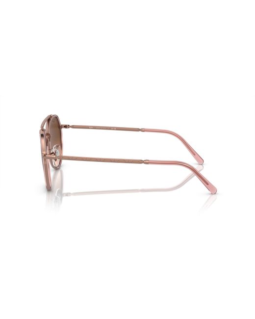 Ray-Ban Black Rb3765 Sunglasses Frame Pink Lenses