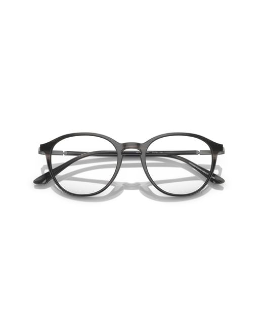 Giorgio Armani Black Ar7237 5964 Optical Frames Acetate Transparent Pantos Normal for men