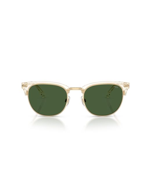 Polo Ralph Lauren Green Ph4217 635771 Sunglasses Acetate Round Normal for men