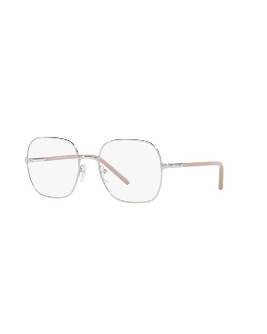 Prada Black Pr 56Wv 1Bc1O1 Optical Frames Metal Transparent Squared Normal