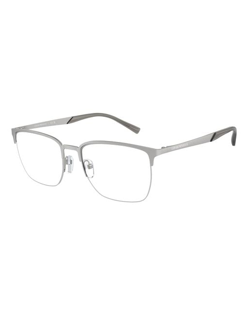Emporio Armani Black Ea1151 3045 Optical Frames Metal Transparent Pillow Normal for men