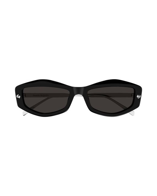 McQueen Black Am0482S 001 Sunglasses Acetate Squared