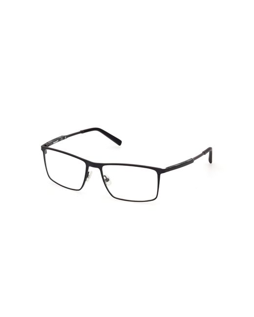 Timberland Black Tb50007 002 Optical Frames Metal Squared Normal for men