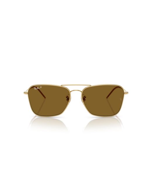Ray-Ban Black Rbr0102s Caravan Reverse Square Sunglasses
