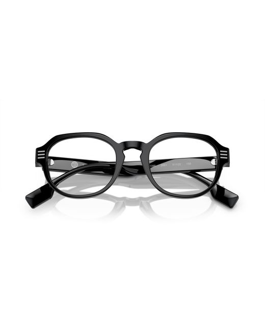 Burberry Black Be2386 3001 Optical Frames Acetate Transparent Round Normal for men