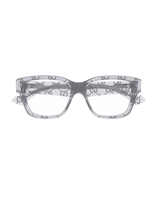 Gucci Black Gg1428O 011 Optical Frames Acetate Transparent Squared for men
