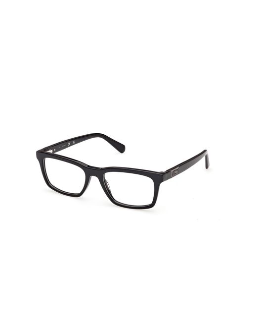 Guess Black Gu50368 052 Optical Frames Acetate Squared Normal for men