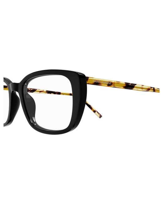 Saint Laurent Black Sl 776 010 Optical Frames Acetate Transparent Squared