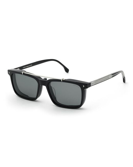 Lozza Black Ul4428 Alghero 2 700Z Optical Frames Acetate Smoke Squared for men