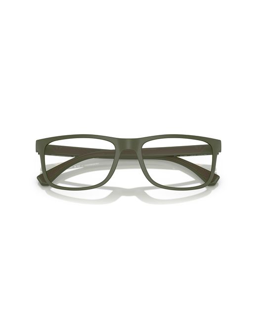 Emporio Armani Black Ea3147 6184 Optical Frames Injected Transparent Squared Normal for men