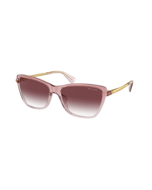Ralph Lauren Black Ra5308U 61258H Sunglasses Injected Cat Eye Normal Shaded