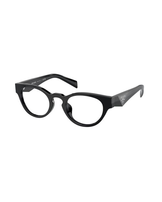Prada Black Pr A11Vd 16K1O1 Optical Frames Acetate Round Normal