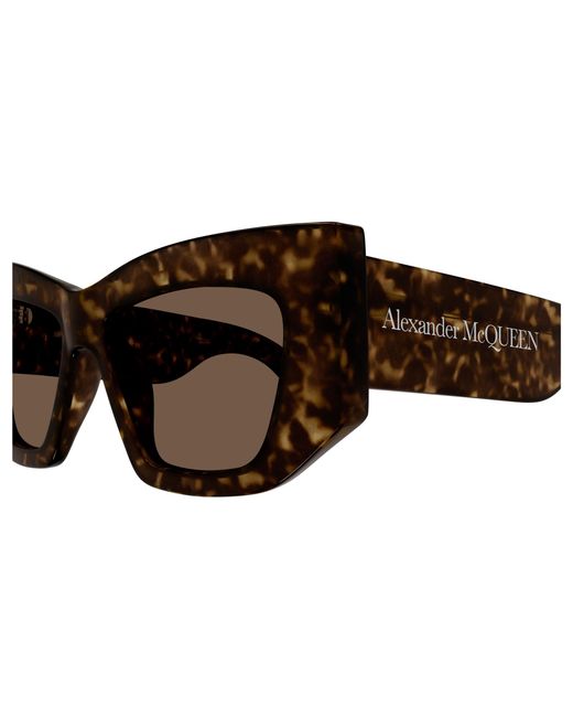 McQueen Black Am0448S 002 Sunglasses Acetate Cat Eye