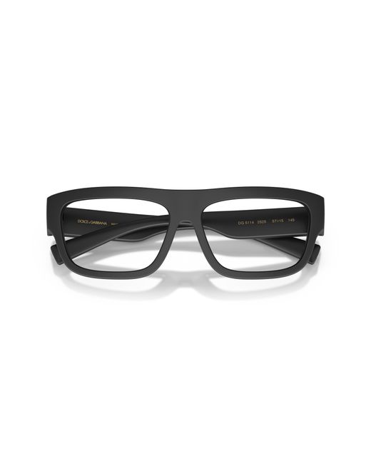 Dolce & Gabbana Black Dg5114 2525 Optical Frames Injected Transparent Squared Normal for men