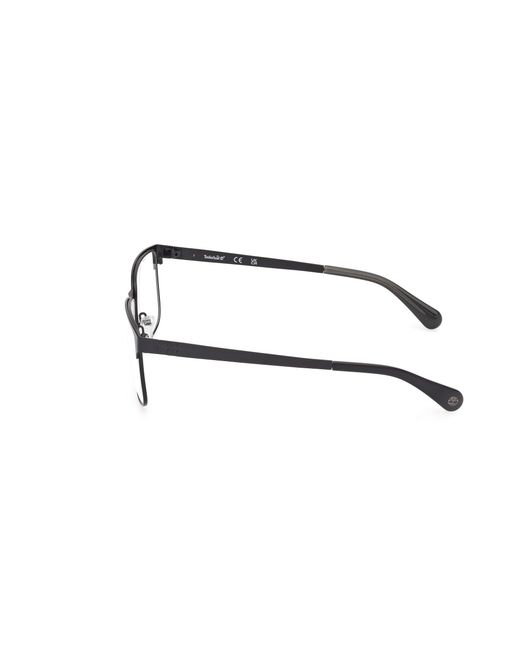 Timberland Black Tb50089 007 Optical Frames Metal Squared Normal for men