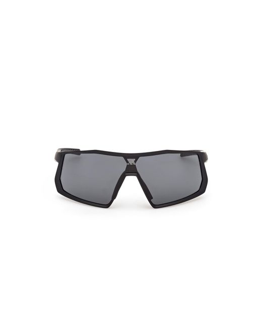 Adidas Originals Black Sp0123 Kentro 02A Sunglasses Injected Smoke Mask Normal for men
