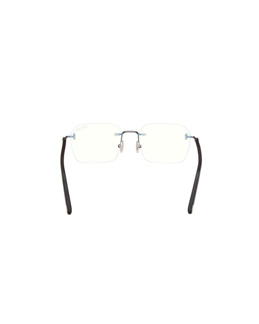 Tom Ford Black Ft5934-B 012 Optical Frames Metal Squared Normal for men