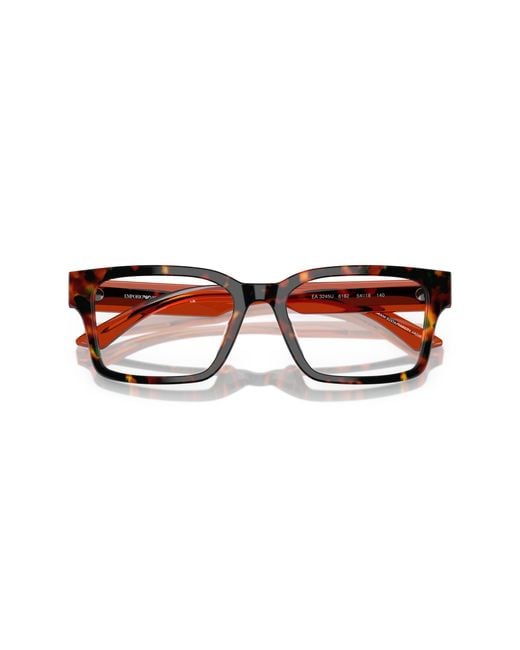 Emporio Armani Black Ea3245U 6182 Optical Frames Acetate Squared Normal