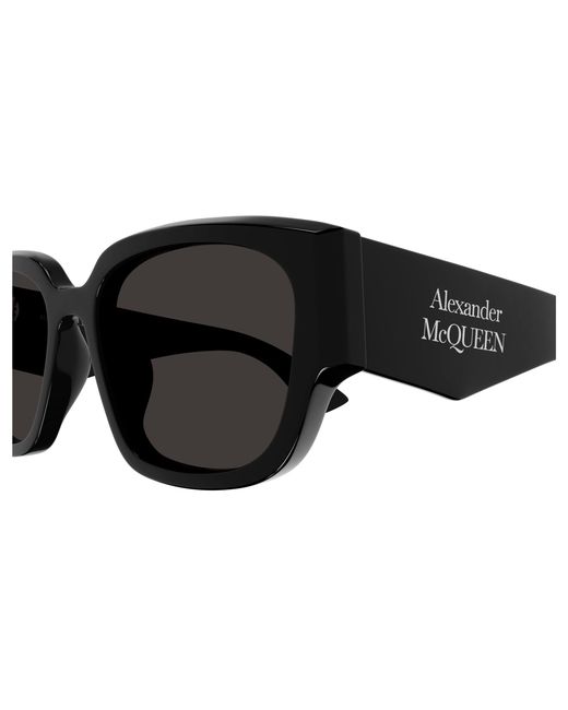 McQueen Black Am0468S 001 Sunglasses Acetate Squared