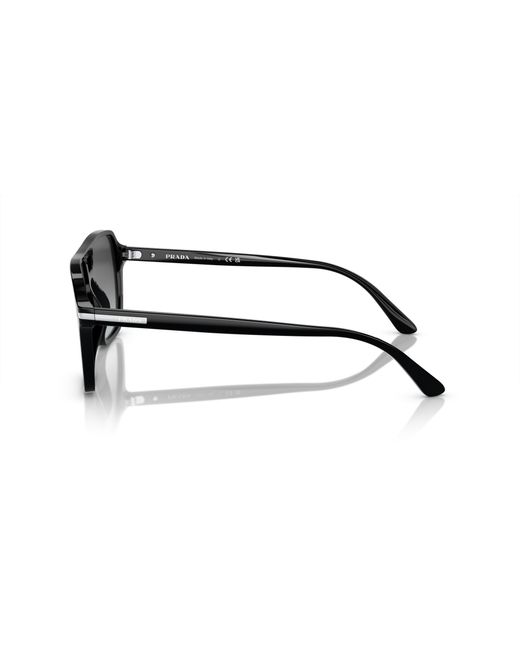 Prada Black Pr 20Ys 1Ab06T Sunglasses Acetate Pilot Normal Shaded for men