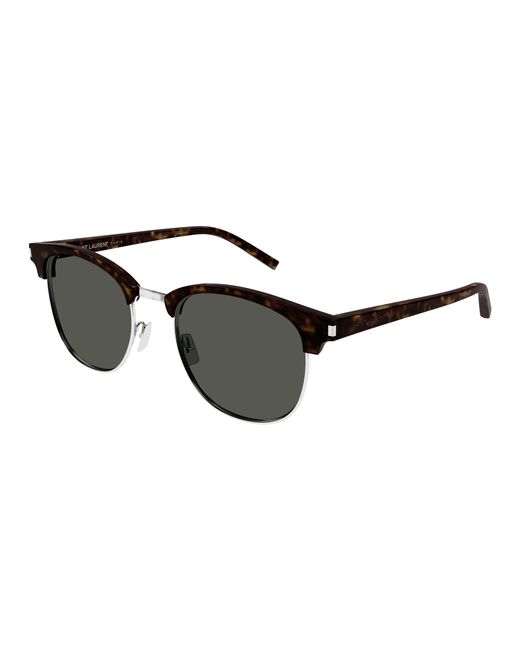 Saint Laurent Black Sl 108 015 Sunglasses Acetate Round for men