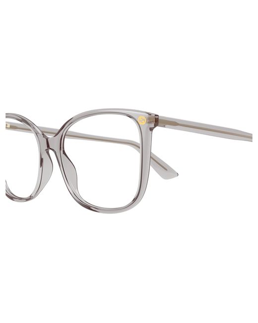 Gucci Black Gg0026O 018 Optical Frames Acetate Transparent Cat Eye