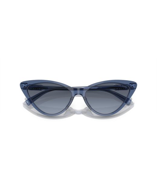 Michael Kors Black Mk2195U Harbour Island 39568F Sunglasses Acetate Cat Eye Normal Shaded