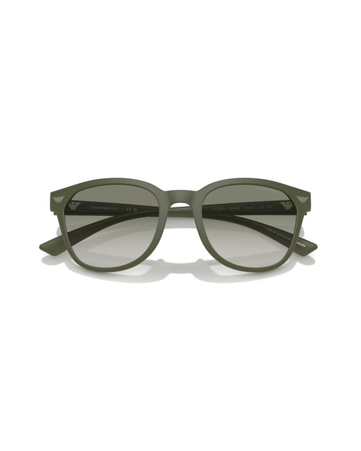 Emporio Armani Black Ea4225U 60998E Sunglasses Injected Pantos Normal Shaded for men