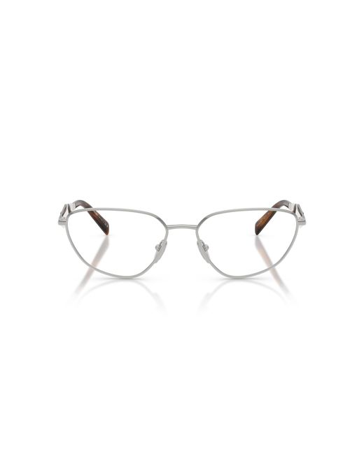 Prada Black Pr D52V 1Bc1O1 Optical Frames Metal Transparent Geometric Normal