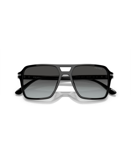 Prada Black Pr 20Ys 1Ab06T Sunglasses Acetate Pilot Normal Shaded for men