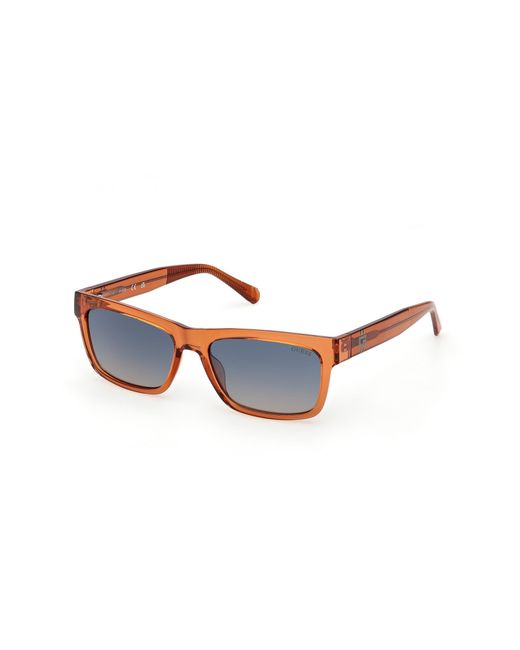 Guess Black Gu00221 42X Sunglasses Injected Squared Normal for men