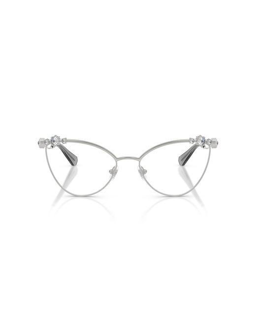 Swarovski Black Sk1033 4001 Optical Frames Metal Cat Eye Normal