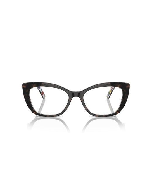 Dolce & Gabbana Black Dg3360 3217 Optical Frames Acetate Transparent Cat Eye Normal