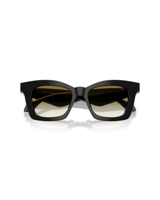 Giorgio Armani Black Ar8235U 50018E Sunglasses Acetate Butterfly Normal Shaded