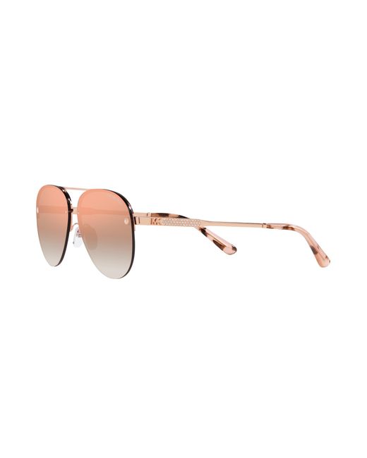 Michael Kors Black Mk1135B East Side 11086F Sunglasses Metal Pilot Normal