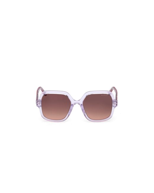 Guess Black Gu00230 83Z Sunglasses Injected Squared Normal