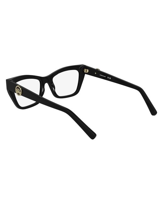 Longchamp Black Lo2762 001 Optical Frames Acetate Squared Normal