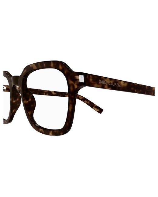 Saint Laurent Black Sl 715 Slim Opt 002 Optical Frames Acetate Transparent Squared