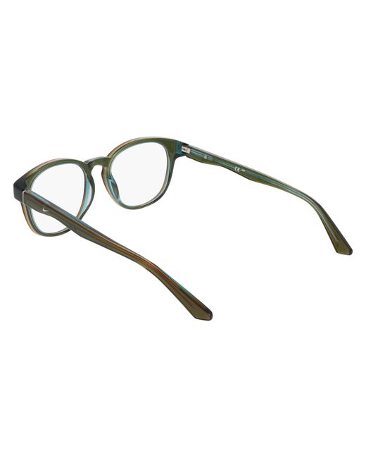 Nike Black 7182 317 Optical Frames Acetate Round Normal