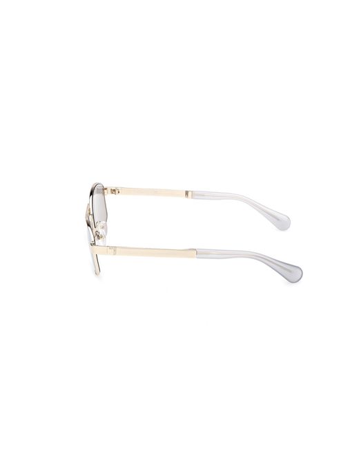 MAX&Co. Black Mo0139 32X Sunglasses Metal Geometric Normal
