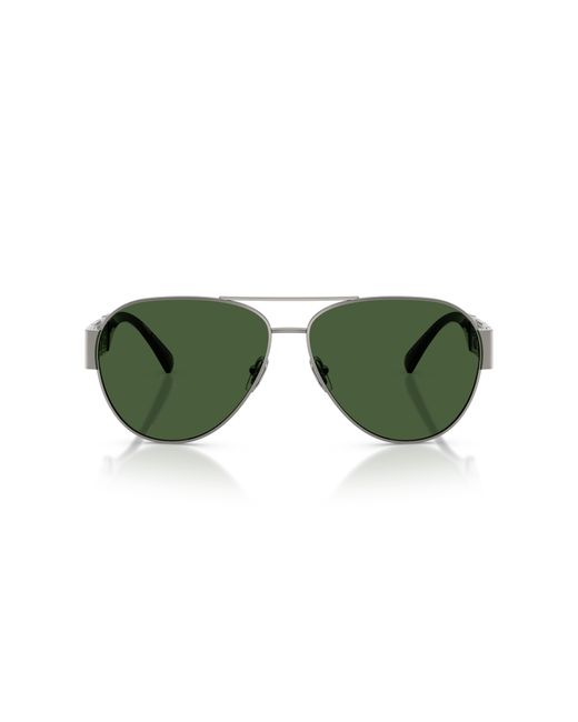 Versace Green Ve2289 100071 Sunglasses Metal Pilot Normal for men