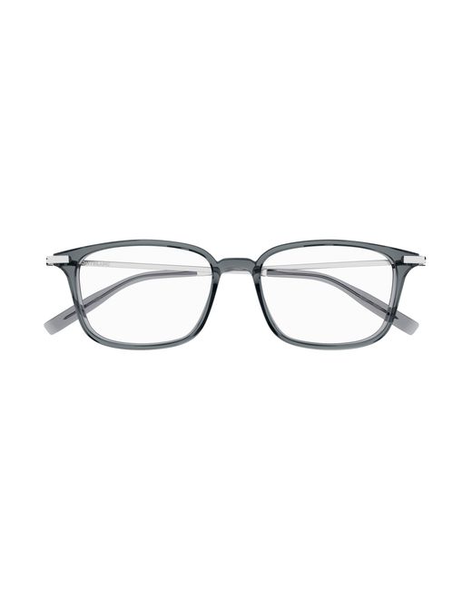 Montblanc Black Mb0315Oa 002 Optical Frames Acetate Transparent Squared for men