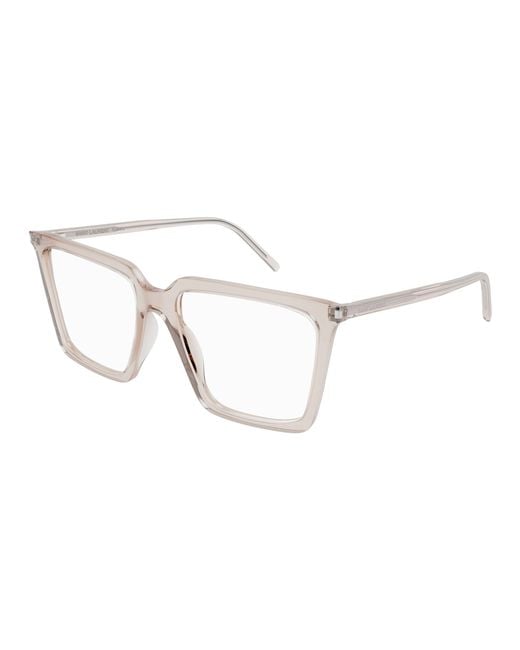 Saint Laurent Black Sl 474 Opt 003 Optical Frames Acetate Transparent Butterfly