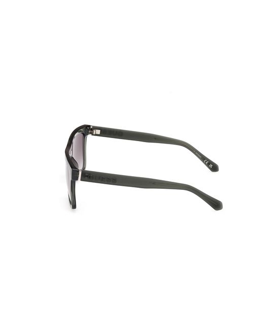 Guess Black Gu00166 96P Sunglasses Injected Squared Normal for men