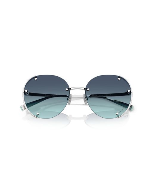 Tiffany & Co Black Tf3110Kb 62139S Sunglasses Metal Round Normal Shaded
