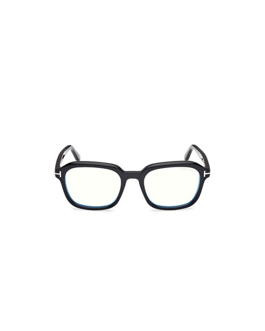 Tom Ford Black Ft6060-B 001 Optical Frames Acetate Squared Normal for men