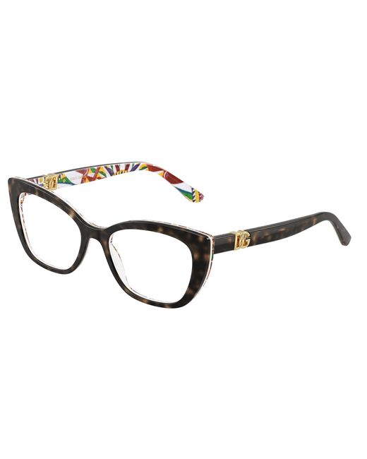 Dolce & Gabbana Black Dg3398 3217 Optical Frames Acetate Cat Eye Normal