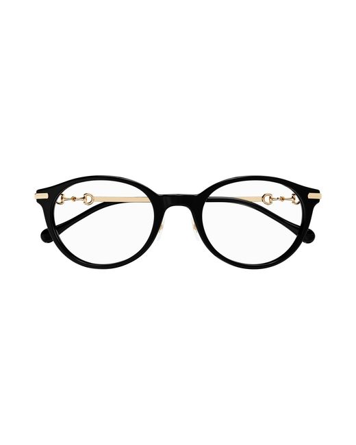 Gucci Black Gg1904Oj 001 Optical Frames Acetate Transparent Round