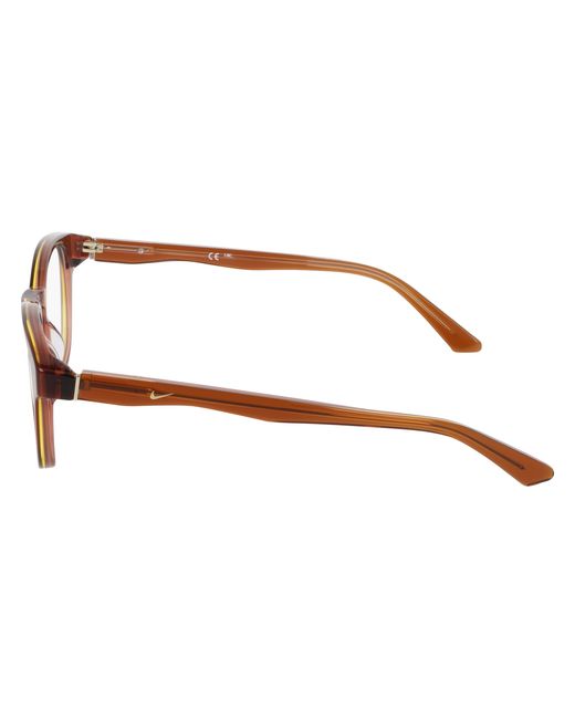 Nike Black 7182 219 Optical Frames Acetate Round Normal