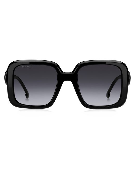 Etro Black 0083/S 807/9O Sunglasses Acetate Squared Normal Shaded